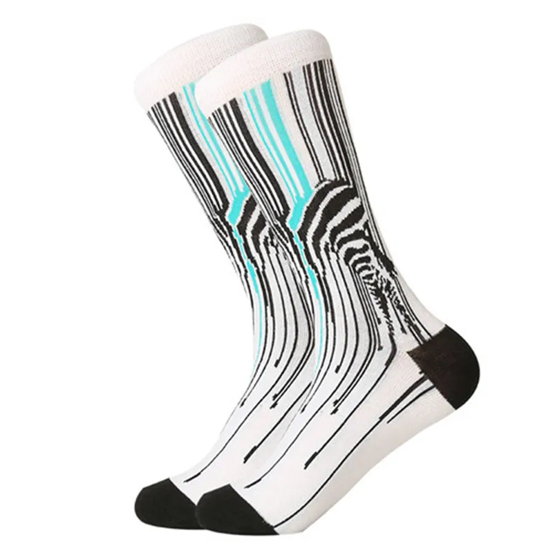 MYORED/1 пара мужских носков, цветные мужские носки из чесаного хлопка, деловые Повседневные носки, носки с рисунками, Calcetines de hombre - Цвет: 1472C