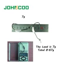 JOHNCOO 15 шт. колючей свинец офсетный рыболовный крючок подходит для техасской Каролины Флориды аксессуары для снаряжения рыболовные снасти