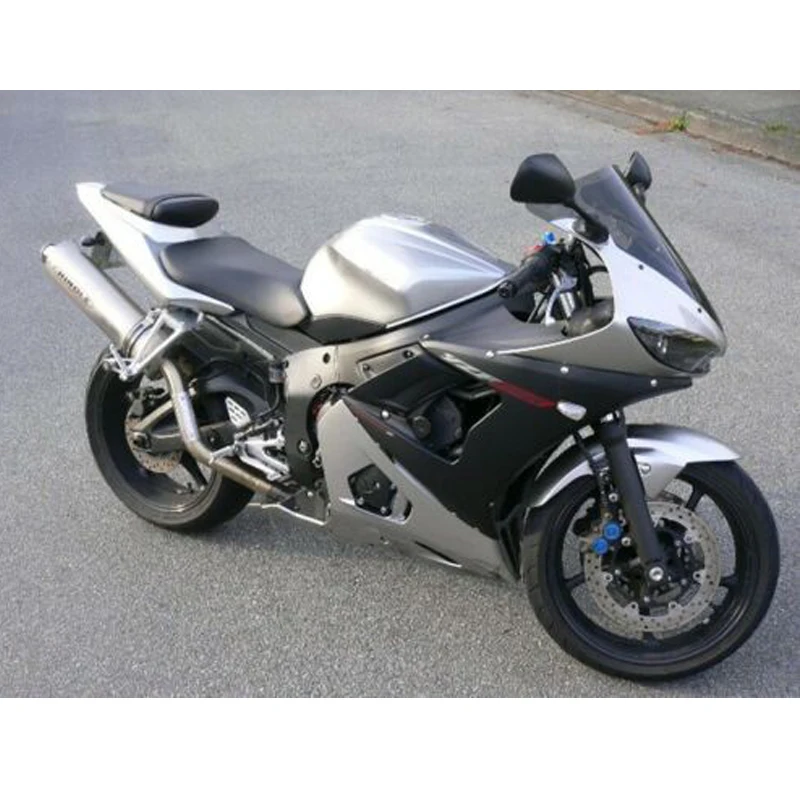 

Silver Matte Black Fairing Bodywork Kit for Yamaha R6 Yzf R6 R600 YZF-R6 2003 2004 2005
