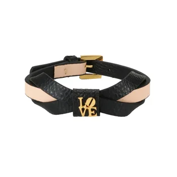 

Trendy Leather Bangles Bracelets for Woman Man Wedding Party Love Wristband Luxury Brand Sport European Simple Jewellery Gift