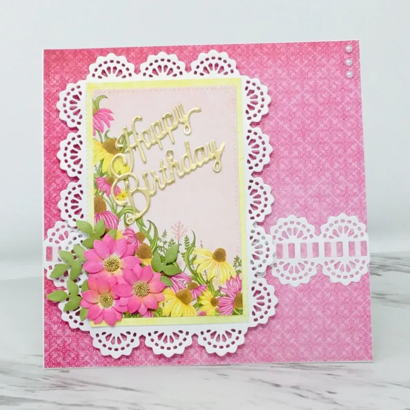 

YPP CRAFT Lace Frame Metal Cutting Dies Stencils for DIY Scrapbooking Stamp/photo album Decorative Embossing DIY Paper Cards