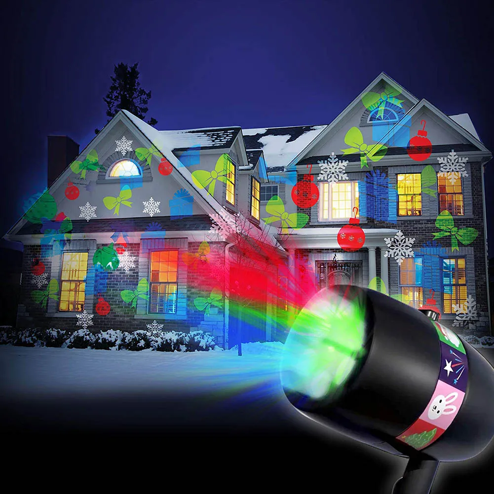 

Star Slide Projector Light +12 Full Color Slides for Xmas Halloween Holiday Party CLH@8