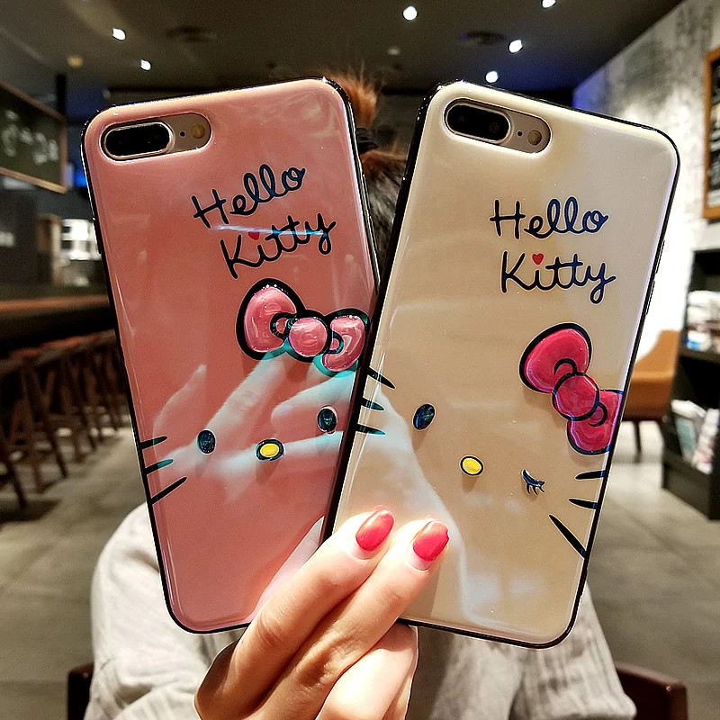 For iPhone XS Max Cute Kitty blue ray Case , Hello Kitty