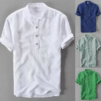 

New Luxury Men's Slim Fit Shirt Short Sleeve Stylish Casual Blouse shirt Hot Solid Tops