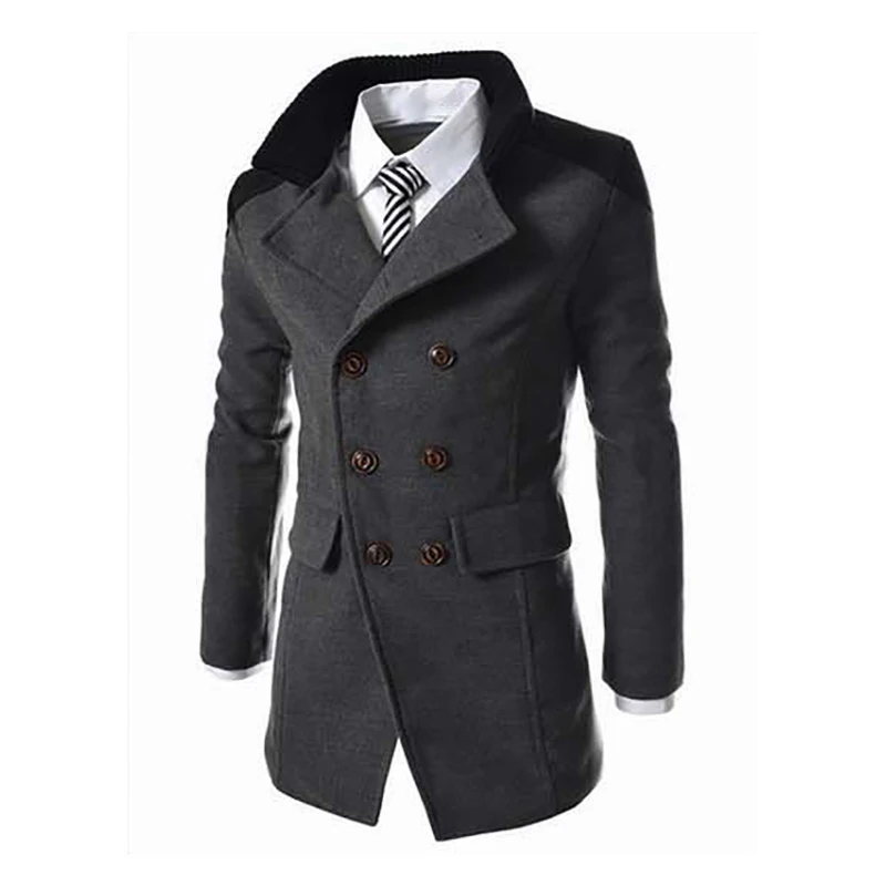 2018 New English Style jackets For Men Autumn Winter Mandarin Collar ...