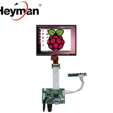 HDMI/VGA/AV плата управления драйвером+ " дюймовый HE080IA-01D 1024*768 высокий ЖК-дисплей для Lattepanda, Raspberry Pi Orange Pi