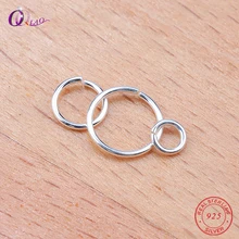 Размеры: 4-8 мм 20 шт./упак. 925 стерлингового серебра открытые кольца прыжок для изготовления ювелирных изделий, брелки для ключей& браслет ювелирные изделия аксессуары