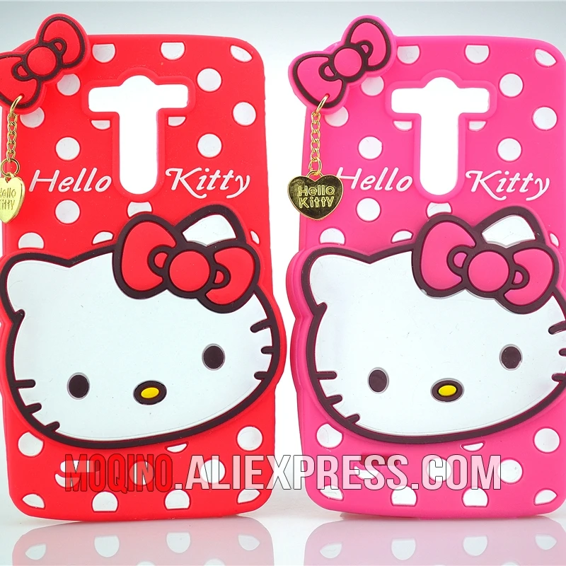 

For LG G3 Case Case 3D Lovely Cute Hello Kitty Kt Cat Silicon Back Case Soft Cover Phone Case