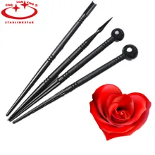 4 шт./компл. эмуляция складки Цветок текстуры палка, инструменты для украшения торта, инструменты для помадки, инструмент для работы с глиной стержней выпечки Украшение Ручка