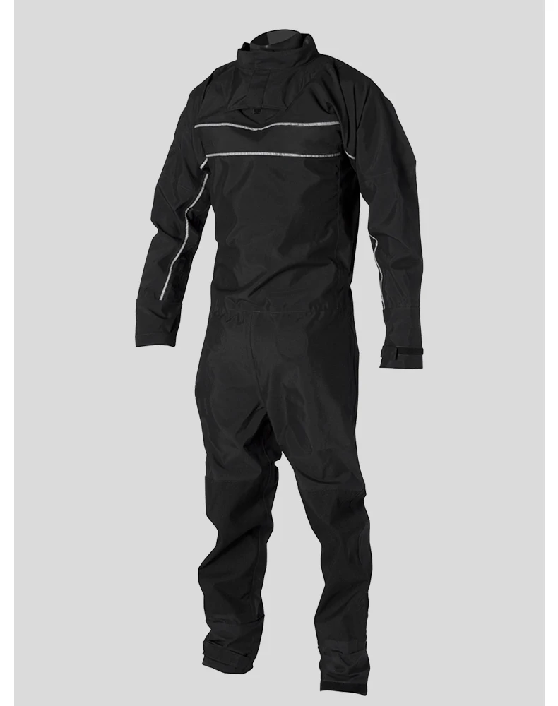 Мужской неопреновый сухой костюм водонепроницаемый дышащий Drysuit черный молния сзади цельный каноэ каяк Парусный Костюм