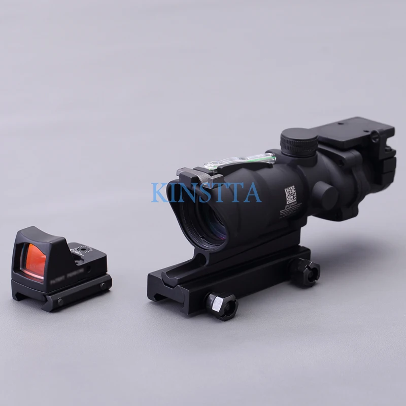 KINSTTA Военная линза для винтовки стиль ACOG 4X32 источник из настоящего Красного