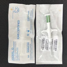 5 шт./лот 134,2 кГц ISO FDX-B, верхняя одежда для детей с рисунком собаки 1,4*8 мм для домашних животных шприц для микросхем идентификации животных имплантируемые шприц для впрыскивания