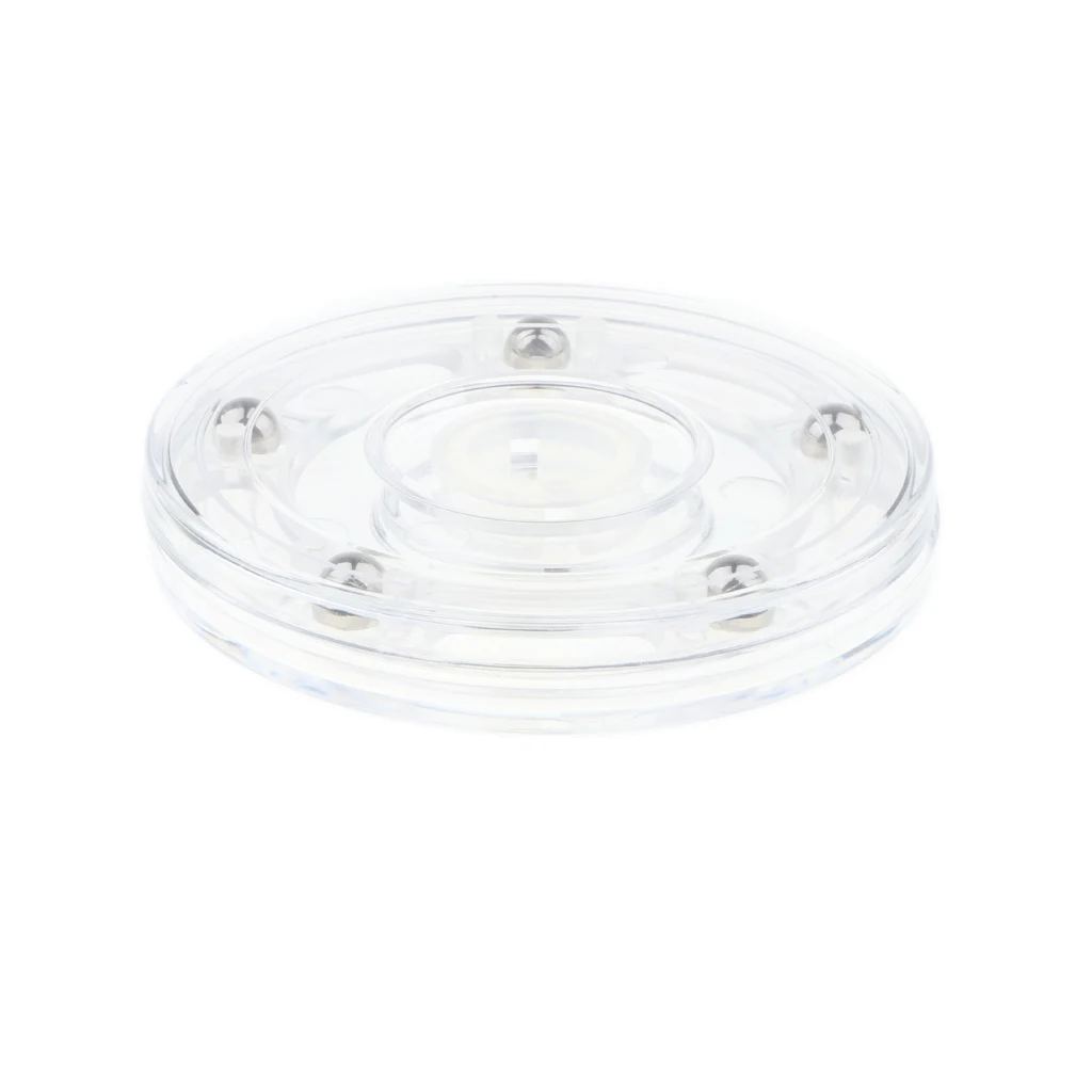 3'' Turntable Acrylic Rotating Display Stand for Watches Jewelries - Clear