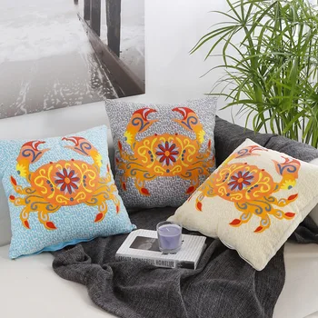 

Free Shipping 3 Colors 1 pcs 45cm Cushion Cover And Pillow Case For Office Chair Back Cushion Sofa Throw Pillow SFN04