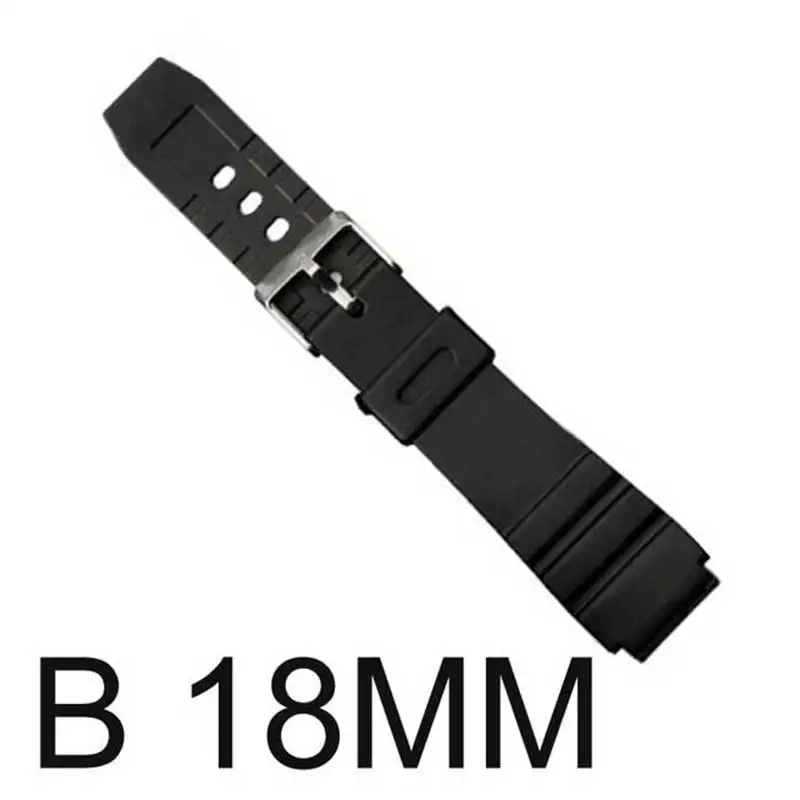 new Silicone band rubber band men sports diving black for CASIO replace electronic watch belt Watch Accessories
