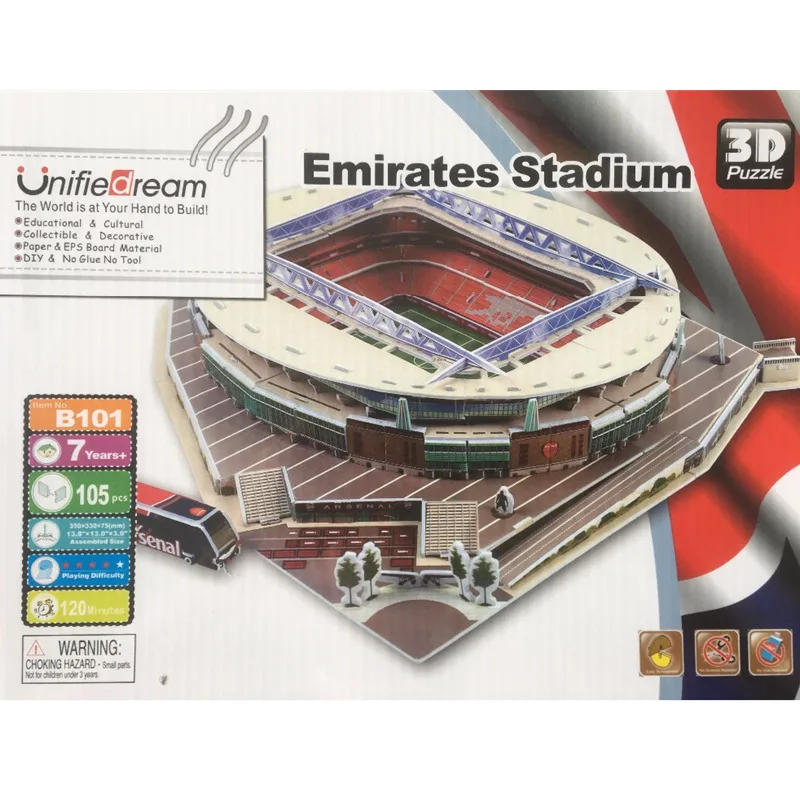 Arsenal Emirates Football Stadium 3D Jigsaw Puzzle