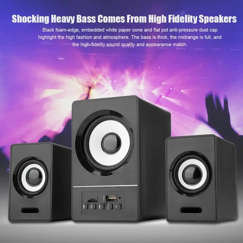 

SADA D-200D Mini Mega Bass Multimedia Column Desktop PC Computer Bluetooth Speaker