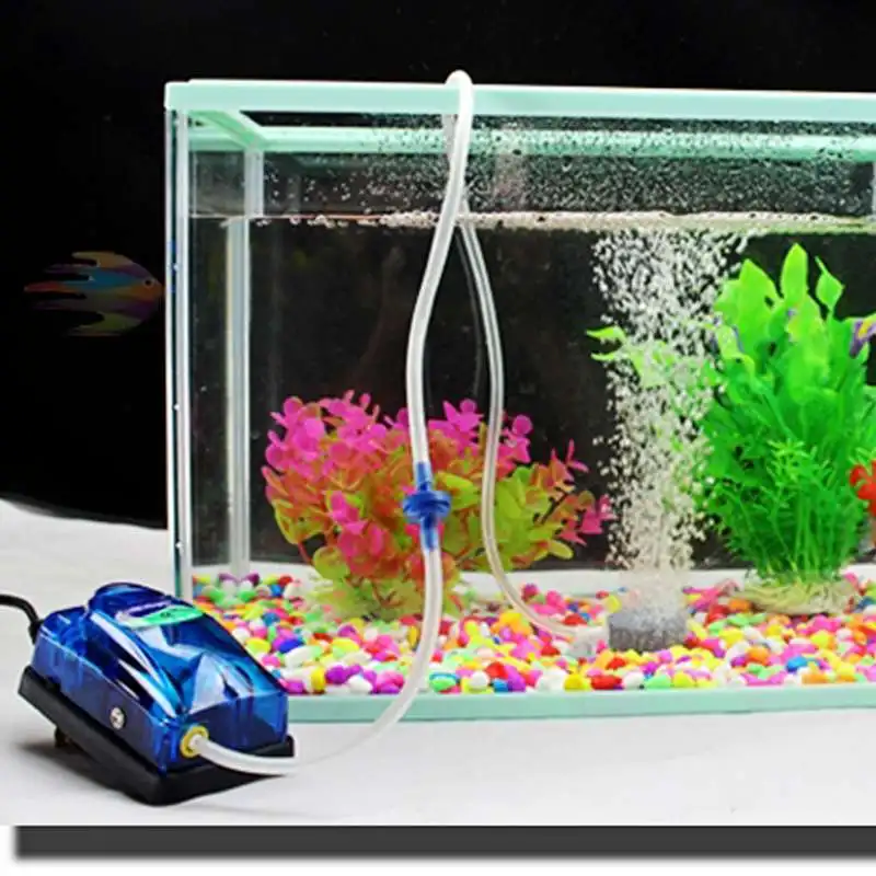 Hot Sale 1Piece Home 3W Super Silent Adjustable Aquarium Air Pump Fish