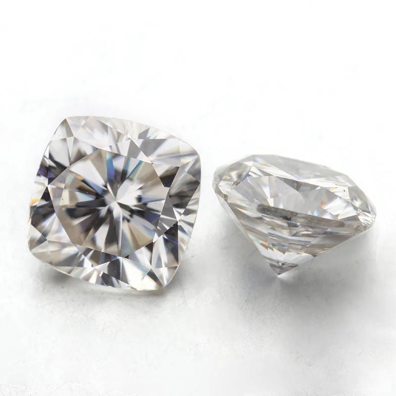 

Clear white 10x10mm gh color cushion cut moissanites gems stones stone for jewelry making