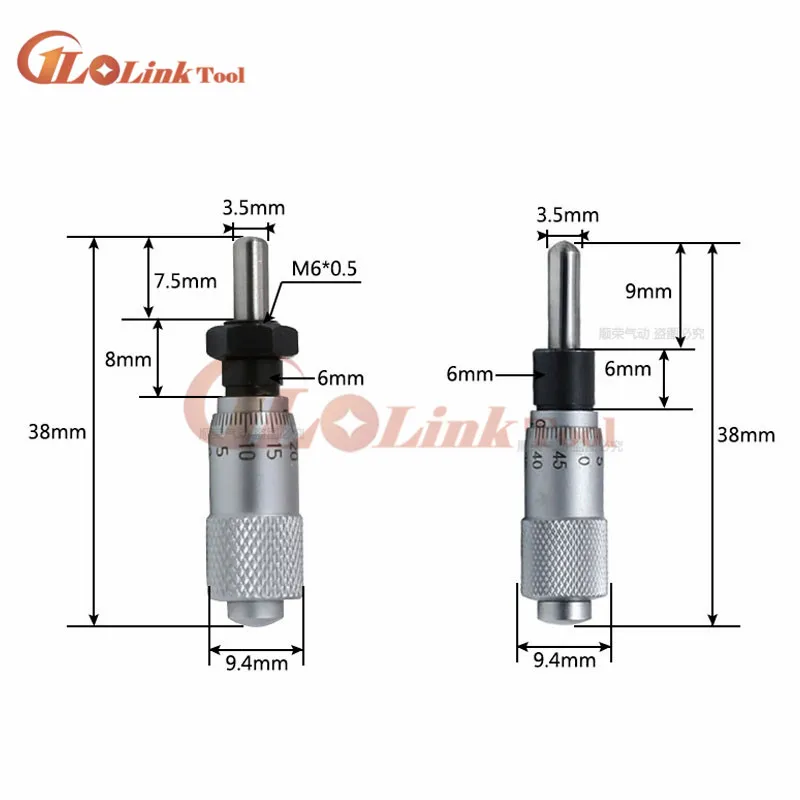 Круглая игольчатая нить микрометр круглая головка измерительная мера 0-6,5 мм Диапазон измерительный прибор