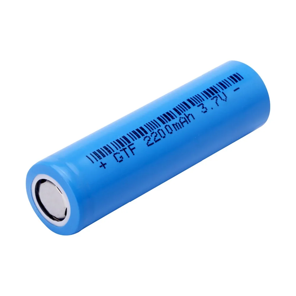 GTF 3,7 V 2200mAh 18650 литий-ионный аккумулятор для фонарика блок питания для электронной сигареты аккумулятор 2200mAH батареи