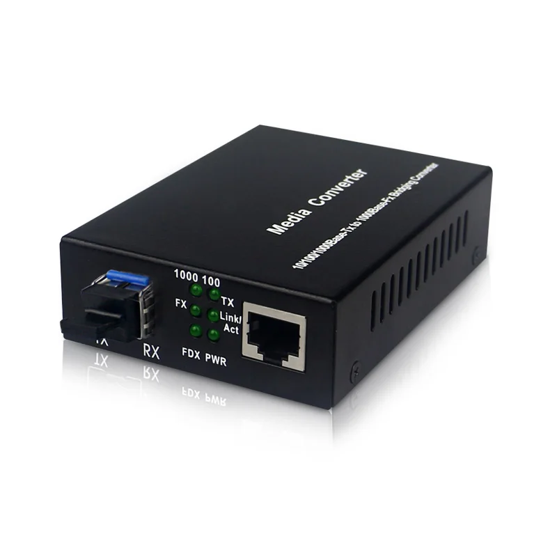 

SFP Fiber Optic Converter Gigabit Fast Ethernet Transceiver with LC Module Single-mode double fiber 20KM 1 pair