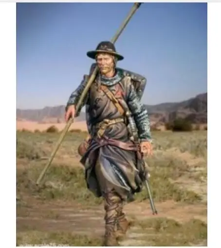 

1/24 75MM ancient warrior Templar Sergeant 75 mm Resin figure Model kits Miniature gk Unassembly Unpainted