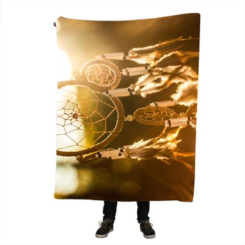 

Plush Blanket Watercolor Colorful Flowers Pattern Sherpa Fleece Blanket Fluffy Bedding for Teens Bedroom