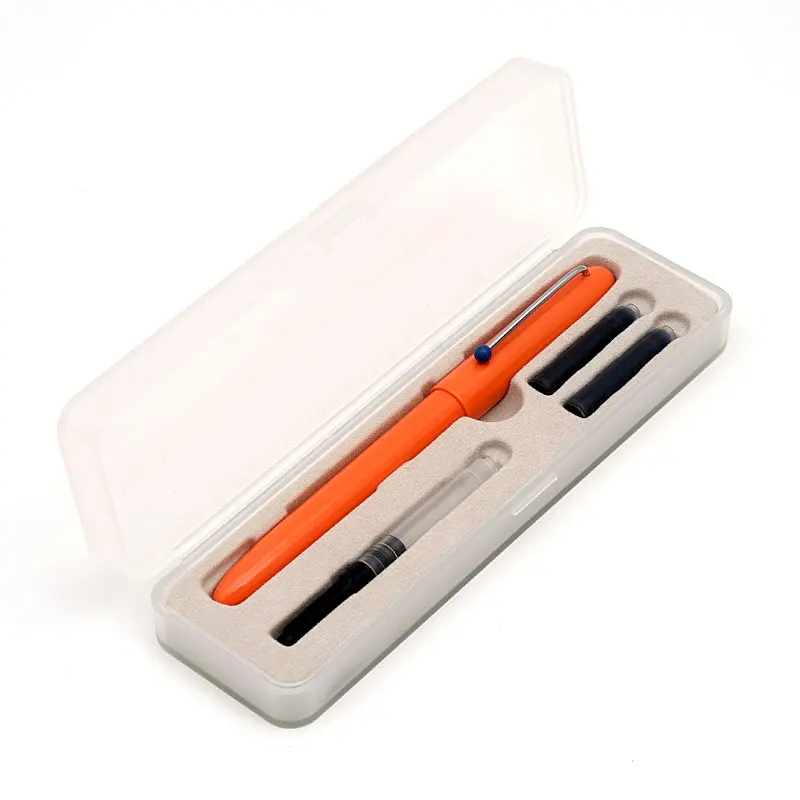 Andstal KACO Ретро авторучка высокого класса Шмидта конвертер дополнительный тонкий наконечник цветные чернила ручка версия коробка упаковка для офиса - Цвет: Orange