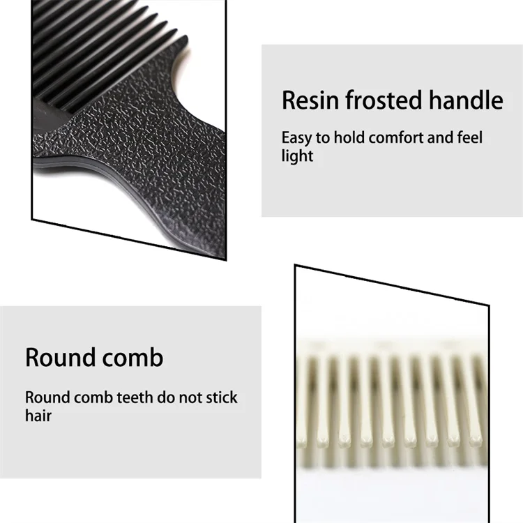 Pro 1 шт. Антистатическая парикмахерская расческа для стрижки волос из смолы термостойкая машинка для стрижки парикмахерских мужчин прочная и высококачественная расческа
