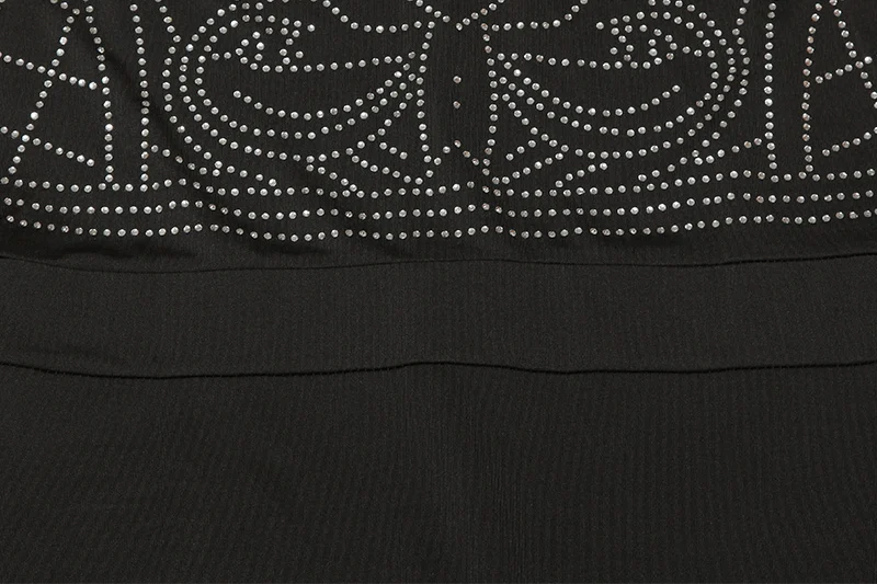 Sexy Club Dress 2016 Women Summer Sleeveless Maxi Dress Geometric Rhinestone Evening Party Black Long Dress Robe Longue Femme (9)