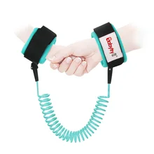 Детские мягкие эластичные 2,5 м соединитель на запястье Детские анти-потери веревки для детей с регулируемой защитой запястья стрейч для безопасности