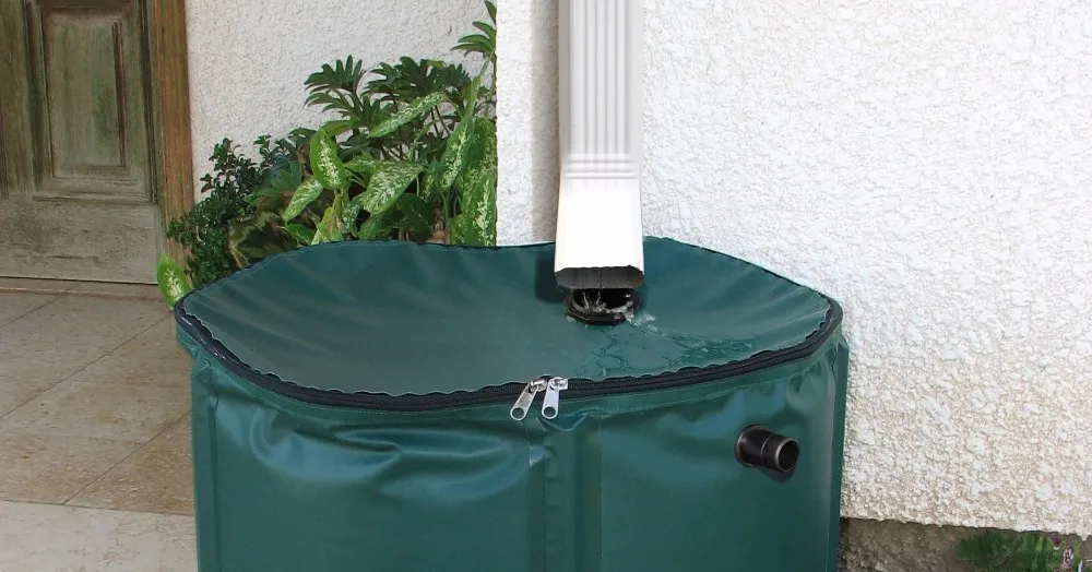 380L (D75cm X H100cm) rain water collection foldable bucket outdoor use