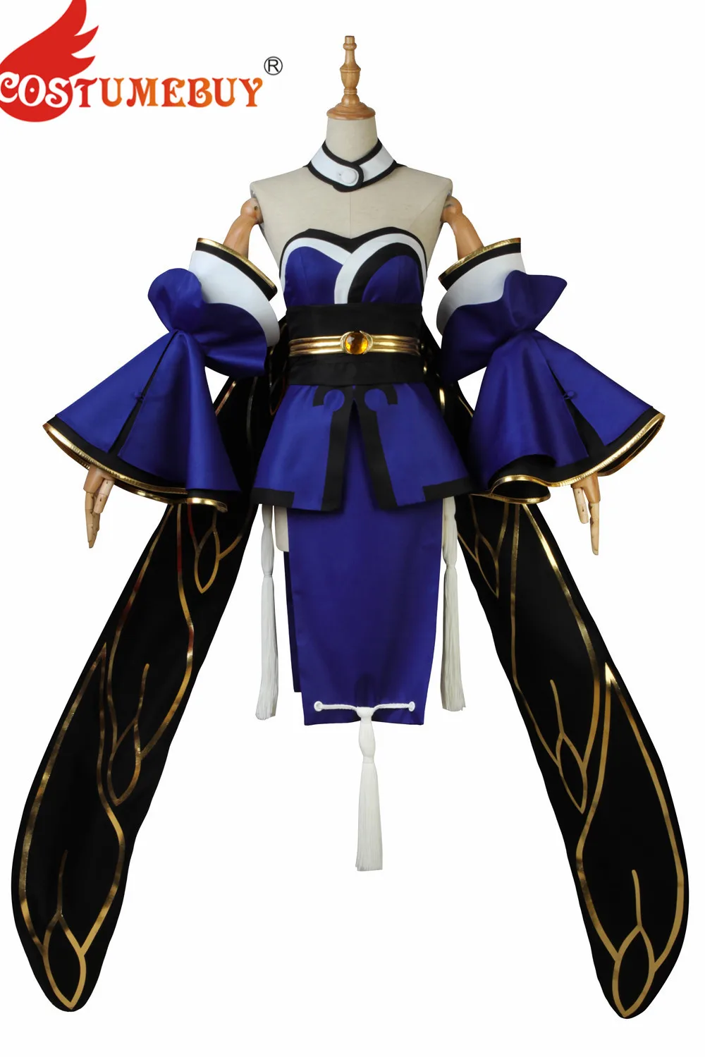 CostumeBuy Fate Grand Order Caster tamamo no Mae Косплей Костюм FGO EXTELLA LINK Fate/EXTRA CCC с лисьим хвостом