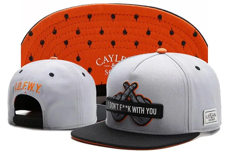 

Brand Cayler&Sons Baseball Caps I Don't F**k With You Cayler Sons Men's Snapback Hip Hop Women Hats New Casquette Flats Sun Hats