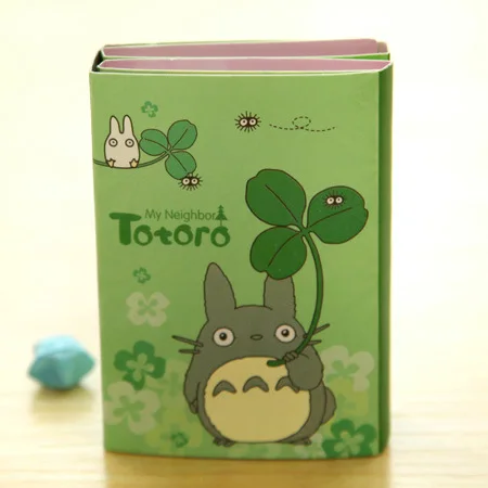 Kawaii Тоторо и мелодия 6 складной memo pad Sticky Notes Memo закладки для блокнота подарок канцелярские - Цвет: Белый