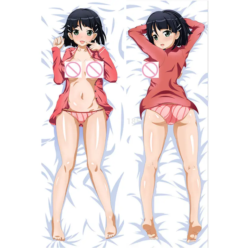 Чехол для подушки Kirito Yuuki Asuna Dakimakura с изображением аниме меча 3D чехол двусторонний
