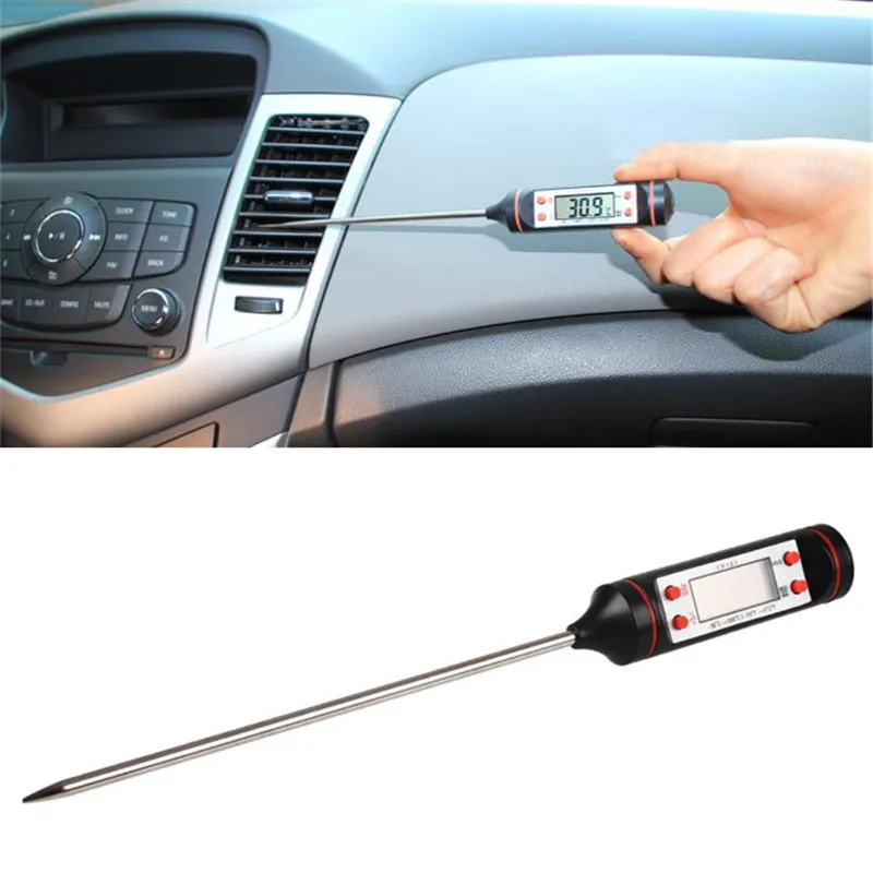 

Auto Car Air Outlet Needle Type LCD Digital Thermometer Check Equipment Tool Air Conditioning Meter Car Accessories