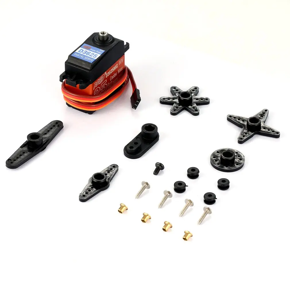 

HDKJ D3625 Waterproof Metal Gear Digital Servo with 25kg High Torque 180 Angle for RC Remote Control Car Model Vehicle