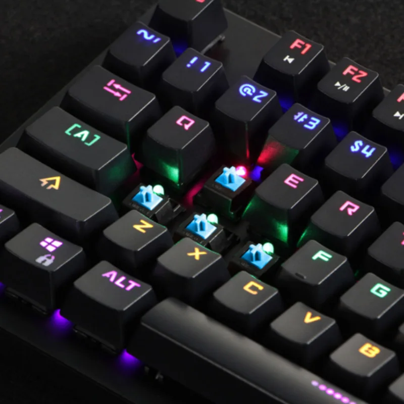 

Mechanical Gaming Keyboard Waterproof Metal Backlit Wired 12 Modes Lighting USB WIF66