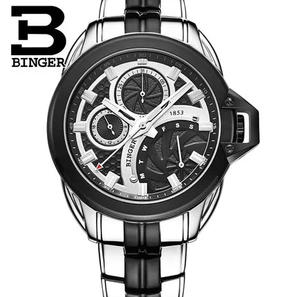 2016 New Men Switzerland Watches Brand Binger Luxury Fashion Movement Wristwatches relojes mujer Quartz Watch relogio