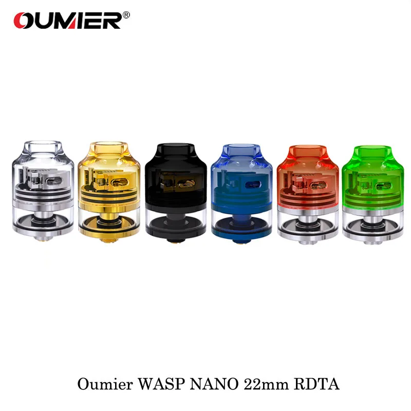 Электронная сигарета Oumier Wasp Nano RDTA 22 мм диаметр 2 обслуживаемый распылитель мл