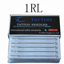 Yilong TC татуировки 1RL татуировки иглы 50 шт./лот stianless стали иглы медицинские татуировки иглы