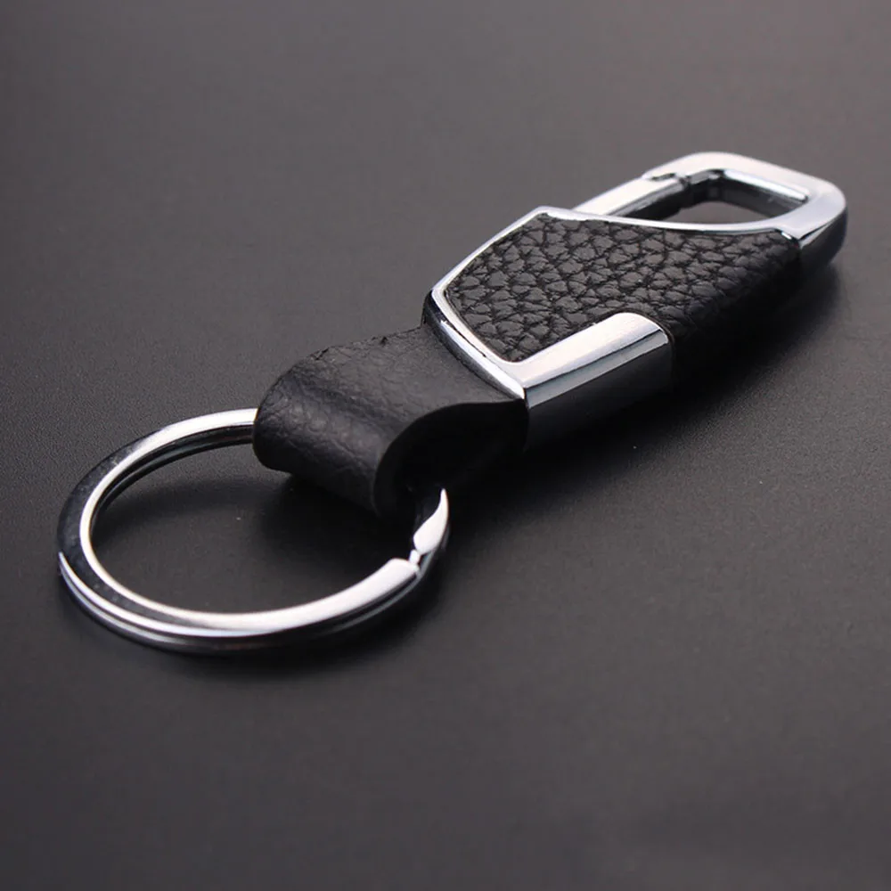 Car styling Creative Men's Fashion high quality leather Metal Car