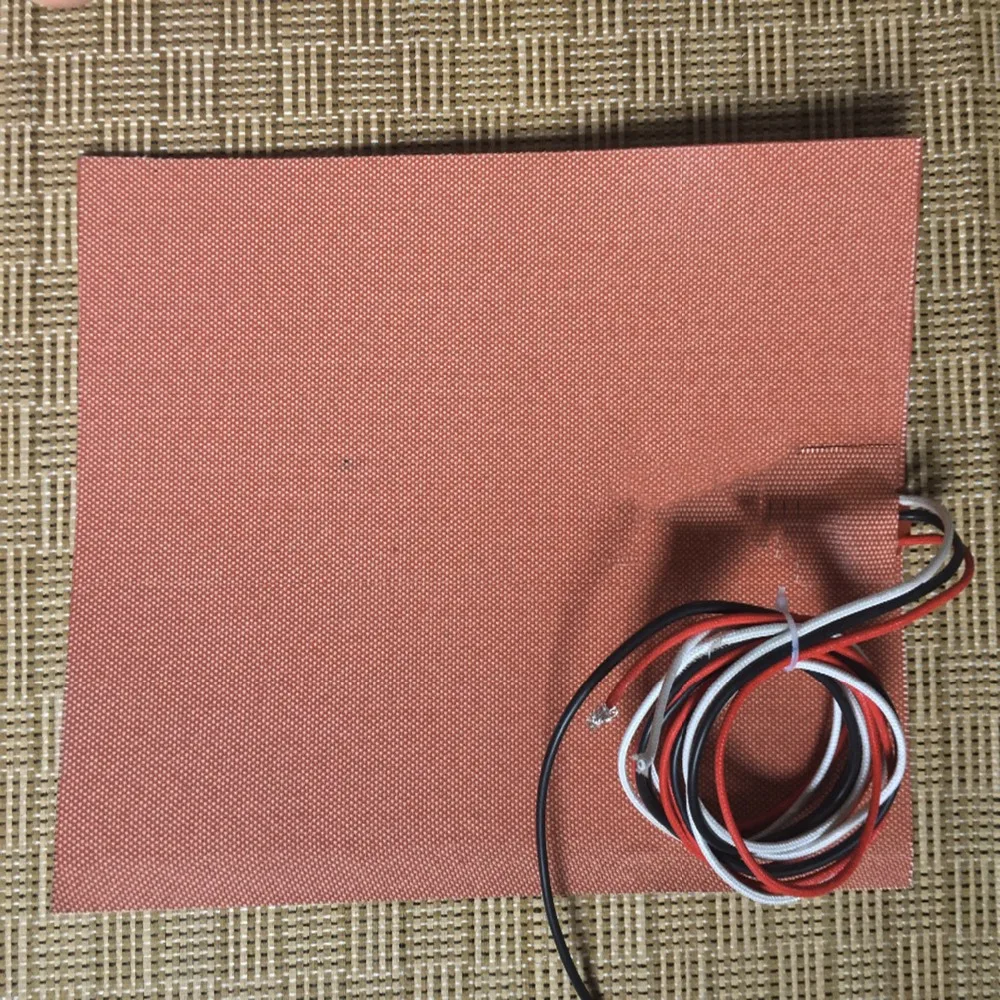

200x200mm 230v 200w riscaldatore del silicone pad in silicone riscaldamento con 3m adesivo abd termistore ntc100k silicone heat