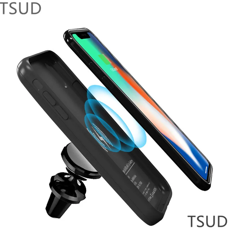 

6000mah ultra thin battery charger case for iphone xs max external portable wireless battery charging cover for iphone xs max