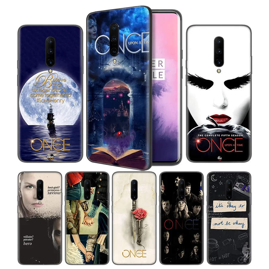 Once Upon A Time Soft Black Silicone Case Cover for font b OnePlus b font 6