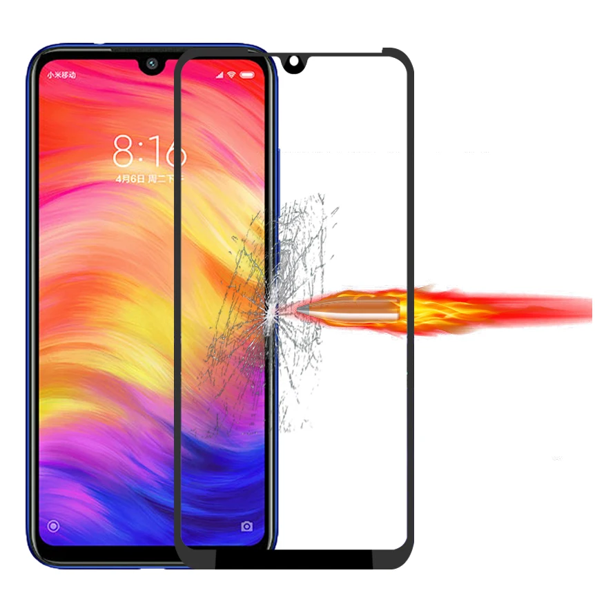 2 шт полная клеевая Защита экрана для Xiaomi Redmi Note 7 закаленное стекло полное покрытие для Xiaomi Redmi Note 7 9H 2.5D Премиум пленка