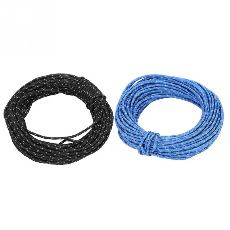 15M Outdoor Camping Tent Wind Rope Sturdy Reflective Night High visibility Polyester Cord Cable