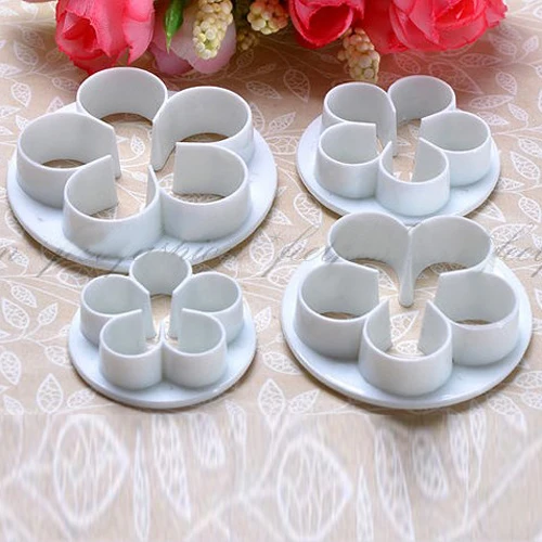 4Pcs/Set Rose Flower Cake decorating tools Cupcake Kitchen ...